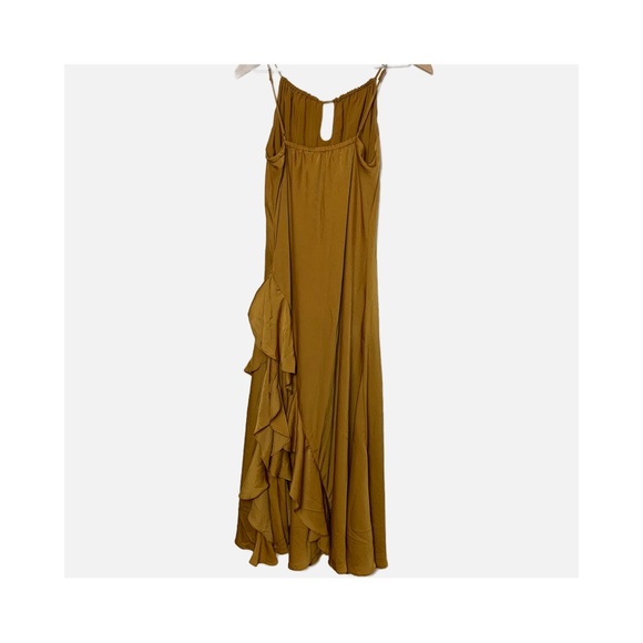 BANANA REPUBLIC Golden Ruffle Dress NWT - Picture 3 of 7